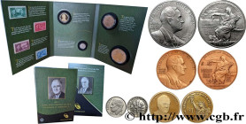 UNITED STATES OF AMERICA
Type : COIN AND CHRONICLES SET - FRANKLIN D. ROOSEVELT + 4 timbres 
Date : 2014 
Commentary : Cette série propose notamment u...