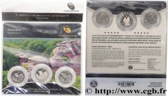 UNITED STATES OF AMERICA
Type : AMERICAN THE BEAUTIFUL - SHAWNEE - QUARTERS SET - 3 monnaies 
Date : 2016 
Metal : copper nickel 
Commentary : Illinoi...