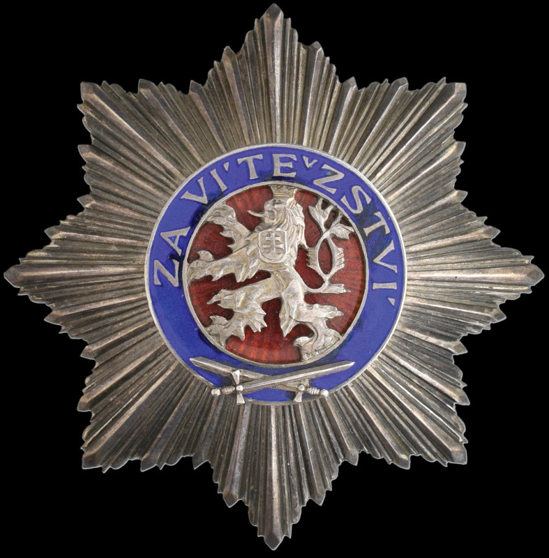 Czechoslovakia, Military Order of the White Lion, Second Class breast star, by K...