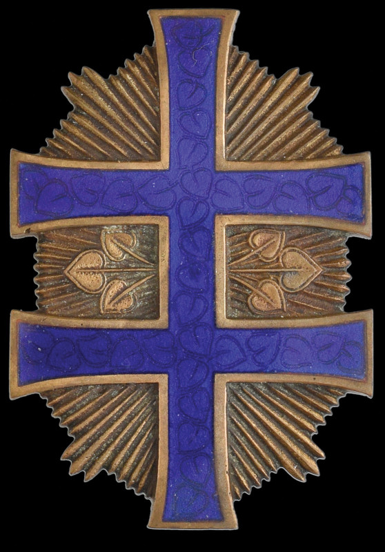 Slovakia, War Victory Cross, unmarked, Third Class pin-back badge, in bronze and...