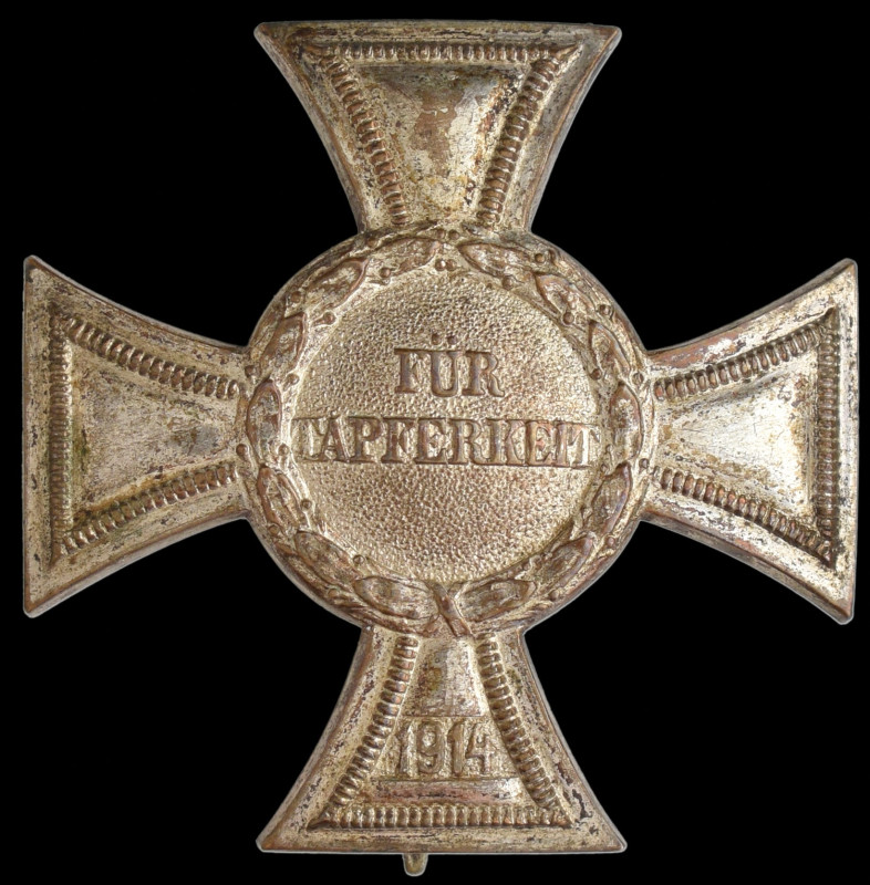 Germany, Mecklenburg-Strelitz Silver Bravery Cross 1914, First Class, in silvere...