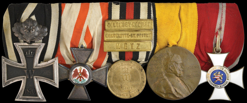 Germany, Prussia, Franco-Prussian War and later group of Five, Iron Cross 1870, ...