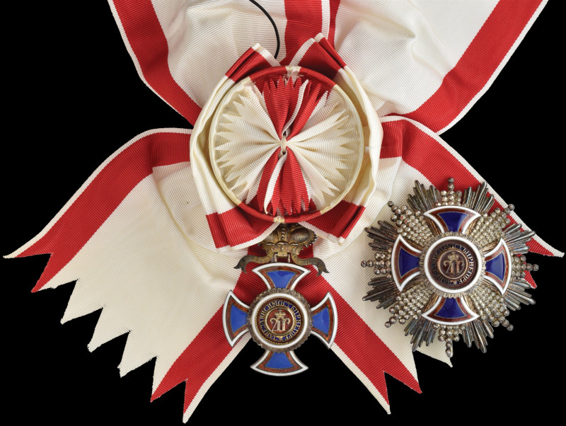 Montenegro, Order of Danilo I, Second Class set of insignia, unmarked (by Vincen...