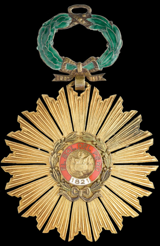 Peru, Order of the Sun, Grand Cross set of insignia, by Casa Nacional de Moneda,...