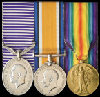 A Rare Great War D.F.M. group of 3 awarded to Sergeant Herbert Cecil Hunt, 22 Squadron, Royal Air Force, late Bedfordshire Regiment and Royal Flying C...