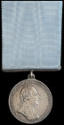 Regimental Medal of the 2nd Battalion Manchester and Salford Volunteers, 1802, in silver, by Hancock, laureate bust of George III right, rev. 14-line ...
