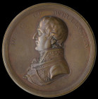 Duke of Wellington, Continental Victories Box Medal, 1815, in copper, containing 9 (of 14) original roundels, seven loose bearing the names and dates ...