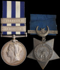 A Scarce and Interesting Egypt and Sudan Pair awarded to Boatman C. B. Braithwaite, a Canadian Voyageur from the Manitoba Contingent who served on the...