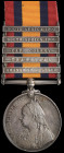 Queen's South Africa, 1899-1902, 3rd type reverse, 5 clasps, Orange Free State, Transvaal, Cape Colony, South Africa 1901, South Africa 1902 (4850 Pte...