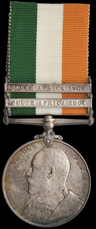 King's South Africa, 1901-02, 2 clasps, South Africa 1901, South Africa 1902 (38...