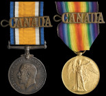 An Interesting Great War ‘Siberian Expedition’ Pair awarded to Private C. C. James, Canadian Siberian Expeditionary Force, comprising: British War and...