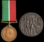 An Excellent Mercantile Marine War Medal and Contemporary Lusitania Medal Copy to Second Steward Robert Daniel Fletcher Chisholm, who saw the approach...