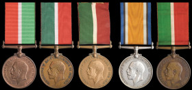 Miscellaneous Mercantile Marine Medals to Foreign-Born Recipients, comprising: Mercantile Marine War Medals (4), 1914-1919 (Sumaichi Fukunaga), (Mohd ...