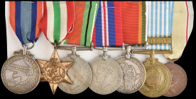 A South African WW2 and Korean War ‘Cheetah Squadron’ Group of 7 awarded to Air Corporal Lorraine Pond, 2 Squadron, South African Air Force, comprisin...
