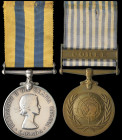 A Canadian Korean War Pair awarded to R. M. Verreault, Royal 22nd Regiment, Royal Canadian Infantry Corps, comprising: Korea Medal, 1950-53, Canadian ...