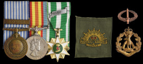 The Australian Korean War Peacekeeping and Vietnam War Officer’s Trio awarded to Lieutenant Colonel Frederick Joseph Spry, 5th Battalion, Royal Austra...