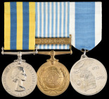 A New Zealand Korean War Group of 3 awarded to Bombardier Desmond Bruce McDonald, 16 Field Regiment, Royal New Zealand Artillery, comprising: Korea Me...