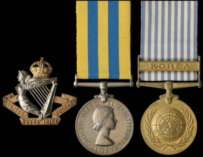 A Korean War Pair awarded to Trooper A. Marks of the 8th (King’s Royal Irish) Hu...