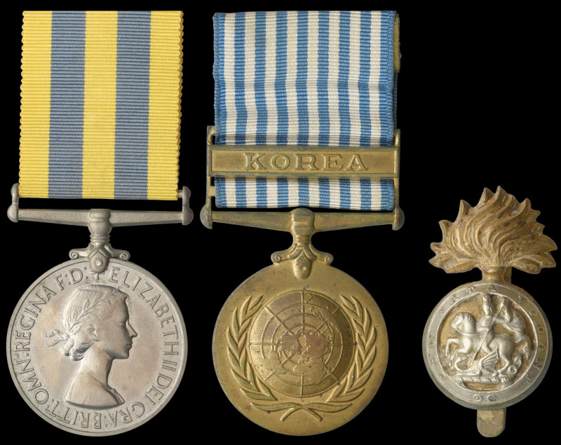 A Korean War Pair awarded to Corporal J. Goodman, Royal Northumberland Fusiliers...