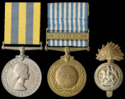 A Korean War Pair awarded to Corporal J. Goodman, Royal Northumberland Fusiliers, comprising: Korea Medal, 1950-53 (21125303 Cpl. J. Goodman. R.N.F.);...
