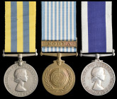 A Korean War & Royal Navy Long Service and Good Conduct Group of 3 to Able Seaman E. I. Thompson, R.N., comprising: Korea, 1950-53 (P/JX.835529 E. I. ...