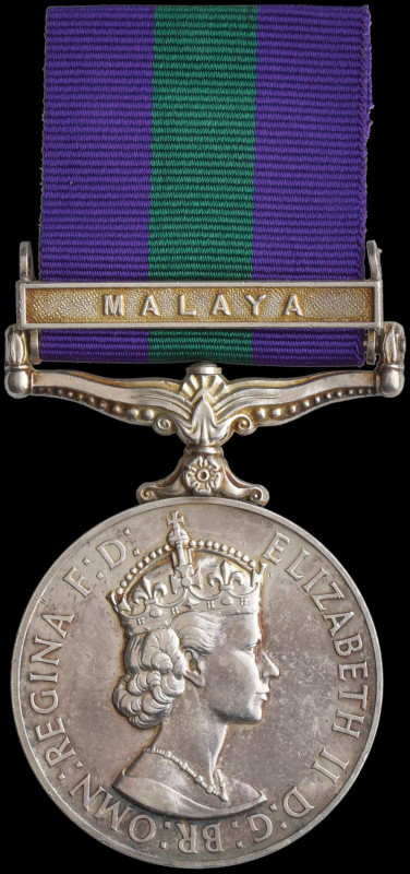 General Service, 1918-62, E.II.R., single clasp, Malaya (23187283 Tpr. G. Lloyd....