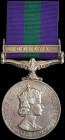 General Service, 1918-62, E.II.R., single clasp, Malaya (23187283 Tpr. G. Lloyd. K.D.G.), minor edge bruise, otherwise extremely fine

Estimate: GBP...