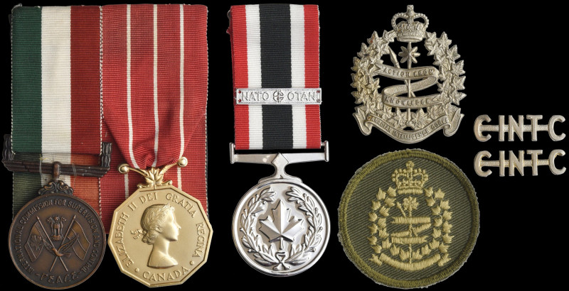 A Rare and Interesting Canadian I.C.S.C. Medal Group of 3 awarded to Captain Cha...