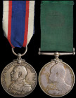 Royal Naval Reserve Long Service, E.VII.R. (D.1241 M. Molloy, Sean. 1Cl, R.N.R.), toned, extremely fine; and Royal Fleet Reserve Long Service, G.V.R (...