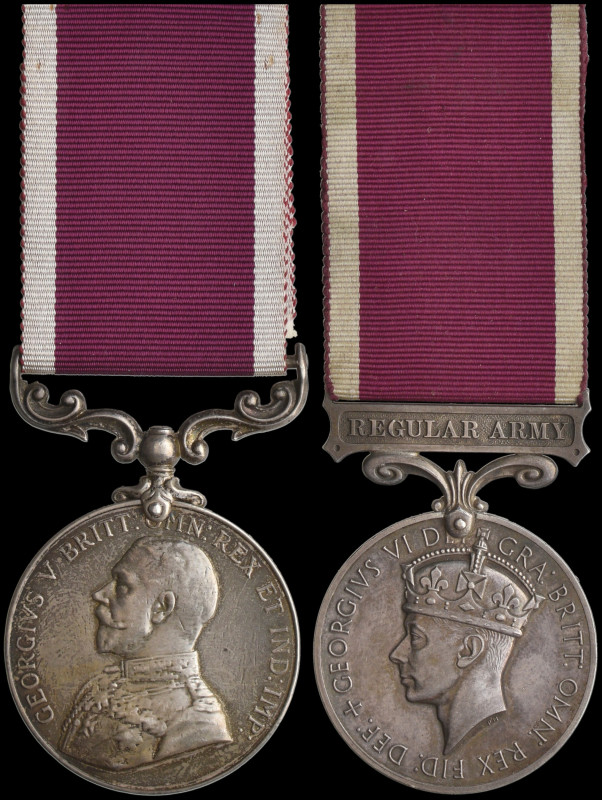Army Long Service & Good Conduct (2), G.V.R. (Serjt Major: H. Robertson School o...