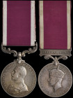 Army Long Service & Good Conduct (2), G.V.R. (Serjt Major: H. Robertson School of Musketry), with the word 'Pachmarhi' unofficially added upon edge; a...