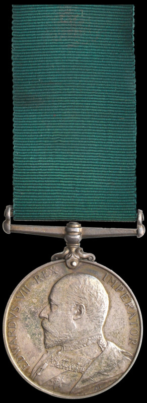 Volunteer Long Service, E.VII.R. (2463 Cpl H. Heard. 4/V.B. Devon: Regt), attrac...