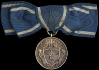 Institution of Naval Architects, medal in silver, unnamed as issued, mounted with Lady’s bow and reverse pin for wear, obverse edge bruise at 8 o’cloc...