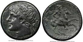 SICILY. Syracuse. Hieron II (ca. 275-215 BC). AE hemilitron (22mm, 17.29 gm, 9h). NGC Choice XF 5/5 - 3/5, light smoothing. Ca. 240-215 BC. Diademed h...