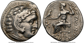 MACEDONIAN KINGDOM. Alexander III the Great (336-323 BC). AR drachm (18mm, 12h). NGC Choice VF. Posthumous issue, Colophon, ca. 310-301 BC. Head of He...