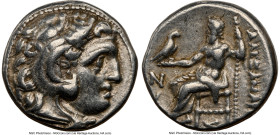 MACEDONIAN KINGDOM. Alexander III the Great (336-323 BC). AR drachm (16mm, 1h). NGC Choice VF. Posthumous issue, Colophon, ca. 310-301 BC. Head of Her...
