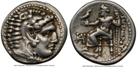 MACEDONIAN KINGDOM. Alexander III the Great (336-323 BC). AR drachm (18mm, 12h). NGC VF. Lifetime issue, Miletus, ca. 325-323 BC. Head of Heracles rig...