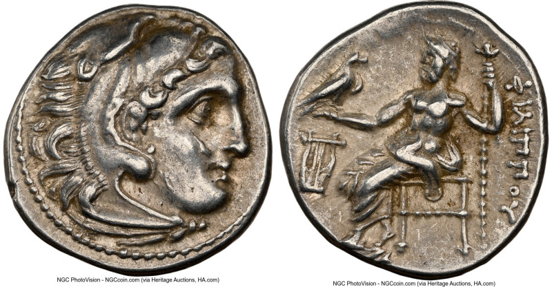 MACEDONIAN KINGDOM. Philip III Arrhidaeus (323-317 BC). AR drachm (18mm, 11h). N...