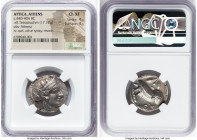 ATTICA. Athens. Ca. 440-404 BC. AR tetradrachm (24mm, 17.12 gm, 2h). NGC Choice XF 4/5 - 4/5. Mid-mass coinage issue. Head of Athena right, wearing ea...