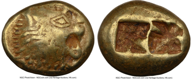 LYDIAN KINGDOM. Alyattes or Walwet (ca. 610-546 BC). EL third-stater or trite (1...