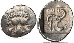 LYCIAN DYNASTS. Mithrapata (ca. 390-360 BC). AR sixth-stater (14mm, 3h). NGC Choice XF, brushed. Uncertain mint. Lion scalp facing / Mithrapata (Lycia...