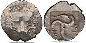 LYCIAN DYNASTS. Mithrapata (ca. 390-360 BC). AR sixth-stater (13mm, 5h). NGC XF. Uncertain mint. Lion scalp facing / Mithr (abbreviating Mithrapata in...