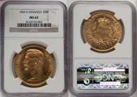 Albert I gold 100 Francs 1901-A MS62 NGC, Paris mint, KM105, Fr-13. Mintage: 15,000. HID09801242017 © 2024 Heritage Auctions | All Rights Reserved