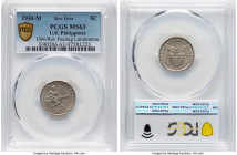USA Administration Mint Error - Obverse/Reverse Peeling Lamination 5 Centavos 1930-M MS63 PCGS, Manilla mint, KM175. HID09801242017 © 2024 Heritage Au...