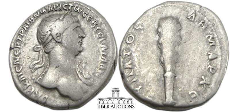 CAPPADOCIA, Caesarea-Eusebia. Trajan. AD 98-117. AR Didrachm (20 mm, 6.41 g.). L...