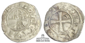 CRUSADERS, Antioch. Bohémond III. 1163-1201. BI Denier (18 mm, .90 g.). Antioch mint. + BOAMVИDVS, bust left, wearing Norman helmet decorated with cro...