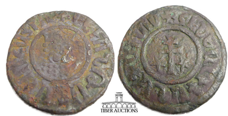 ARMENIA, Cilician Armenia. Royal. Levon I. 1198-1219. Æ Tank (27 mm, 6.74 g.). C...