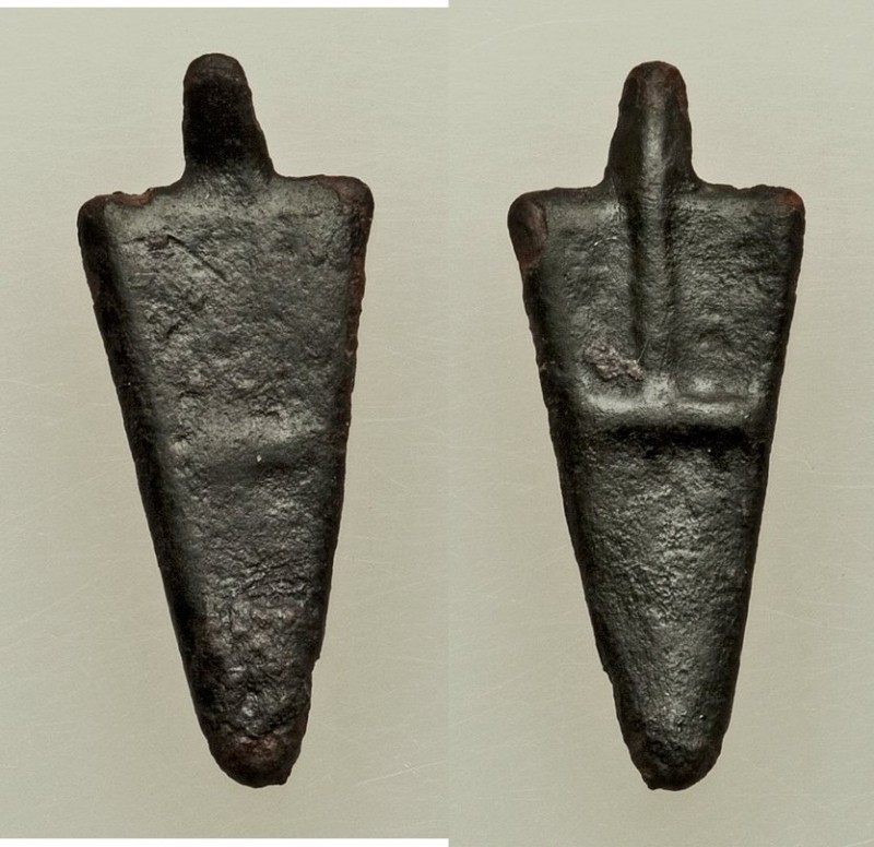 TAURIC CHERSONESOS. Karkinitis. Ca. 470-460 BC. AE (21mm, 0.85 gm). XF. Bilobate...