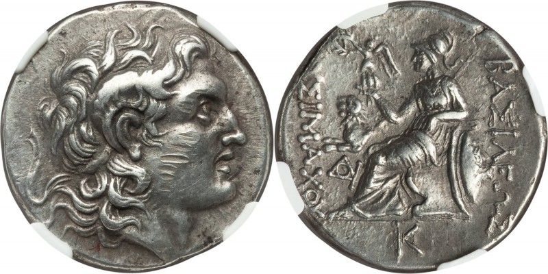 THRACIAN KINGDOM. Lysimachus (305-281 BC). AR tetradrachm (29mm, 17.09 gm, 8h). ...
