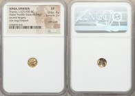 IONIA. Ephesus. Phanes (ca. 625-600 BC). EL/AE fourrée 1/12 stater or hemihecte (8mm, 0.94 gm). NGC XF 4/5 - 2/5, core visible. Ancient Forgery. Forep...